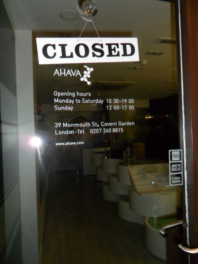 ahava closed